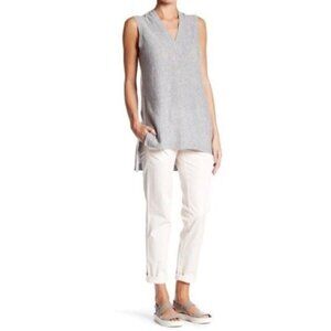 vince Boyfriend Trouser Pants 2 NWT Twill New Buff Neutral Minimalist Slouchy